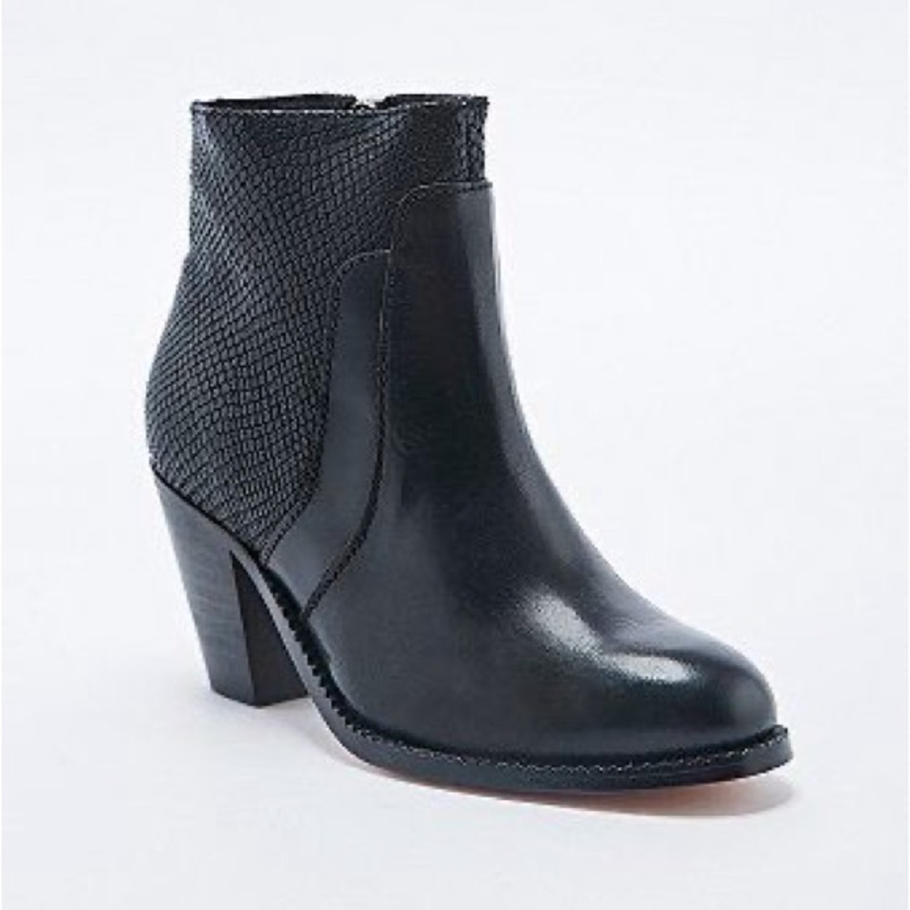 H by Hudson Slade and snakeskin bootie. Size 8